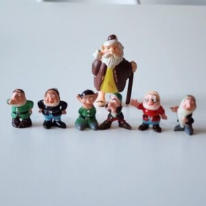 1960 Marx Disneykins‎ 6 Dwarfs From Snow White Disney Movie Miniature Characters